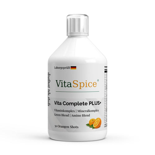 Vita Complete PLUS+ 50 vegane Shots - Fresh Orange - 500ml