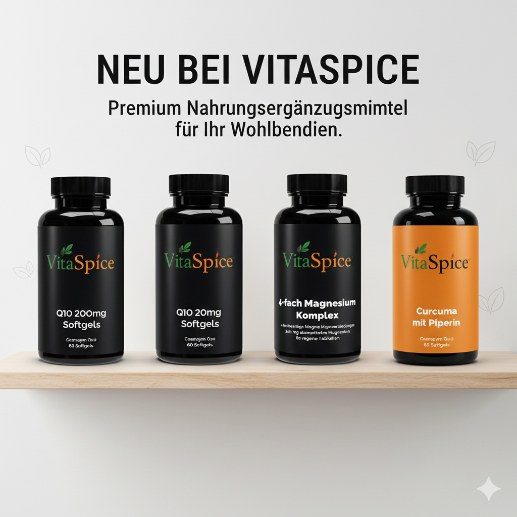Neu bei VitaSpice: Premium-Supplements für deine Gesundheit