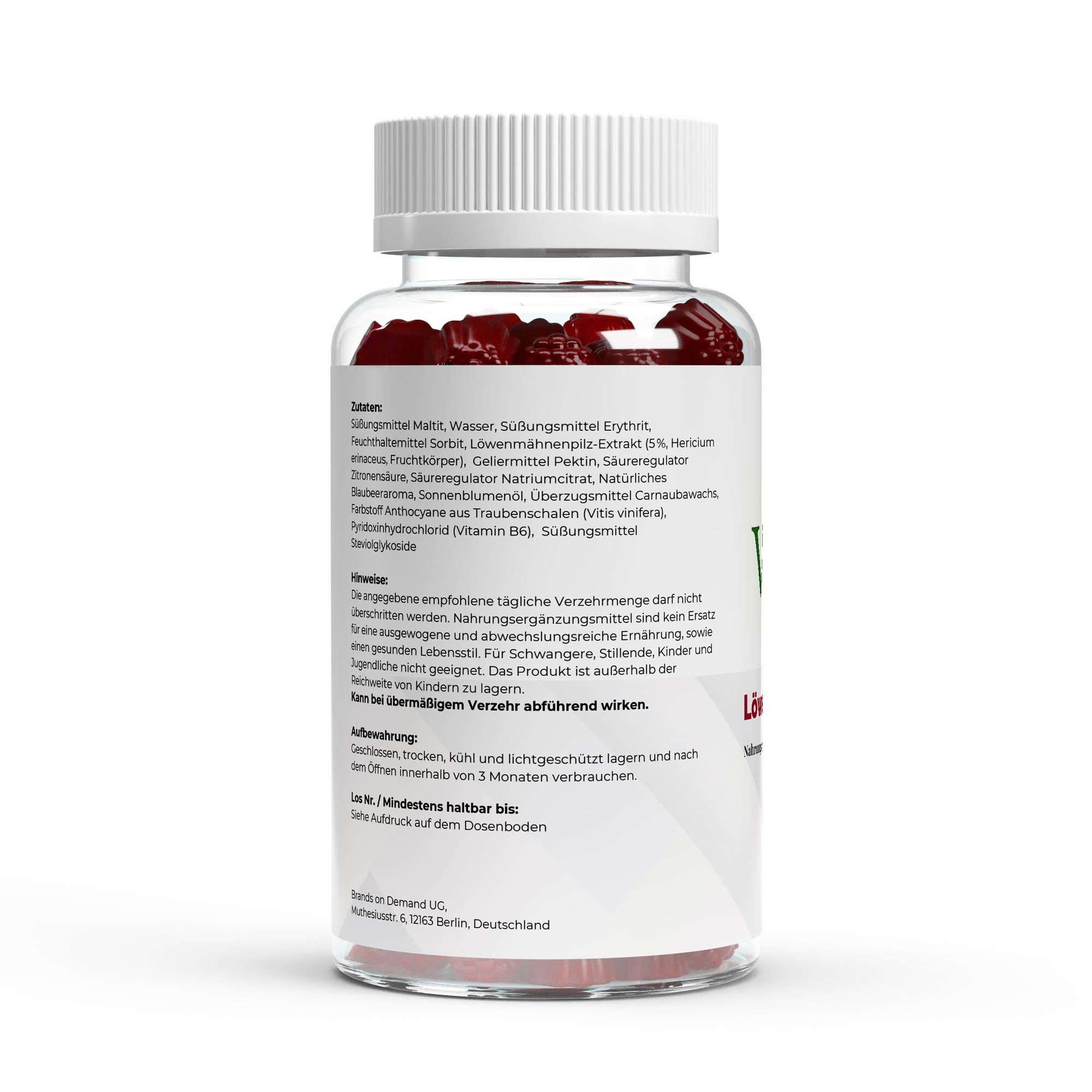 Premium Löwenmähne Gummies Anwendung - Tägliche Dosierung