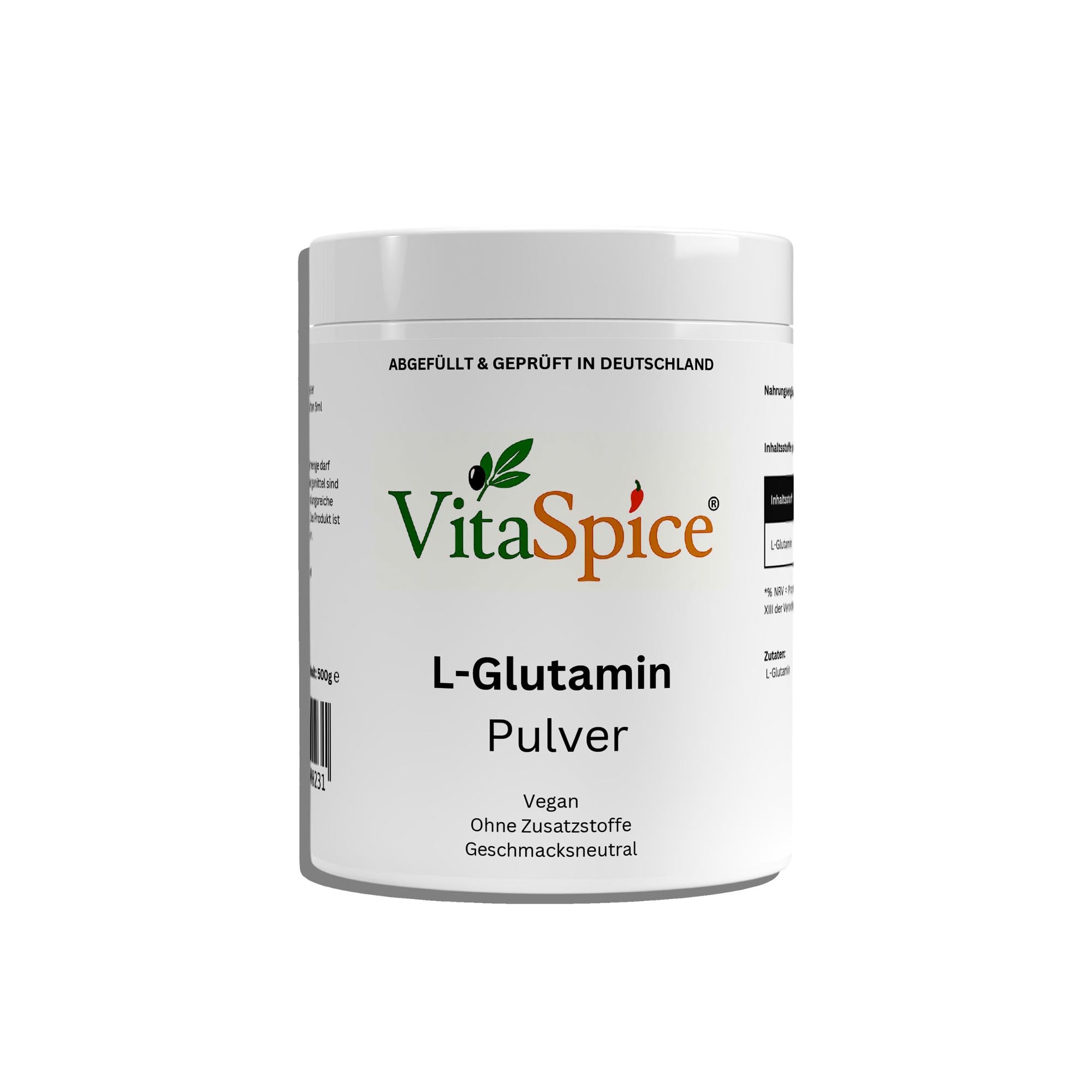 L-Glutamin Pulver Nahaufnahme - Pulver Detail