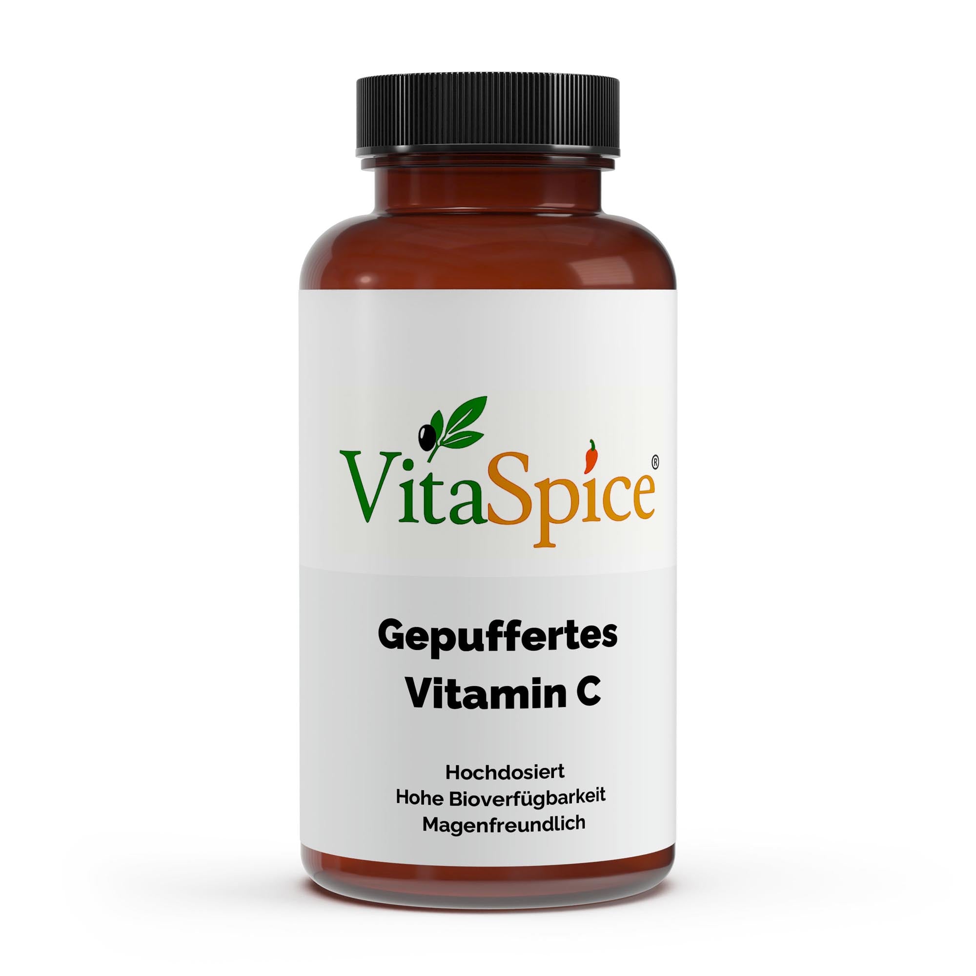 Gepuffertes Vitamin C mit Magnesium Nahaufnahme - Kapseln Detail