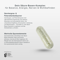 BasenAgil Kapsel Nahaufnahme – Gerstengras- & Petersilienblattpulver, wertvolle Spurenelemente, German Customer Awards Nominee 2024, AgilPharma