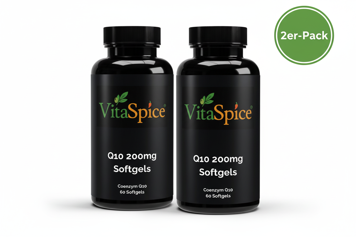 Coenzym Q10 200mg 2er-Pack Bundle - 2 Monate Vorrat mit 10% Mengenrabatt