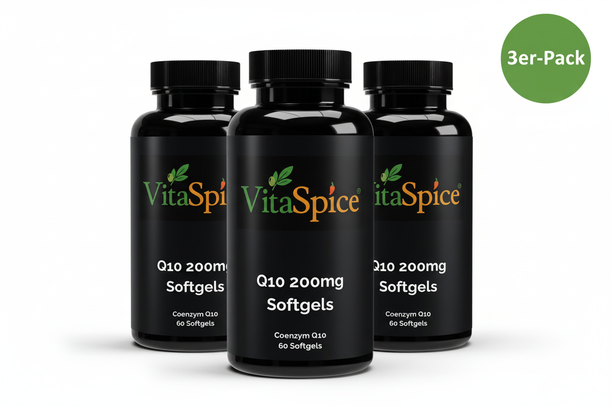 Coenzym Q10 200mg 3er-Pack Bundle - 3 Monate Vorrat mit 15% Mengenrabatt