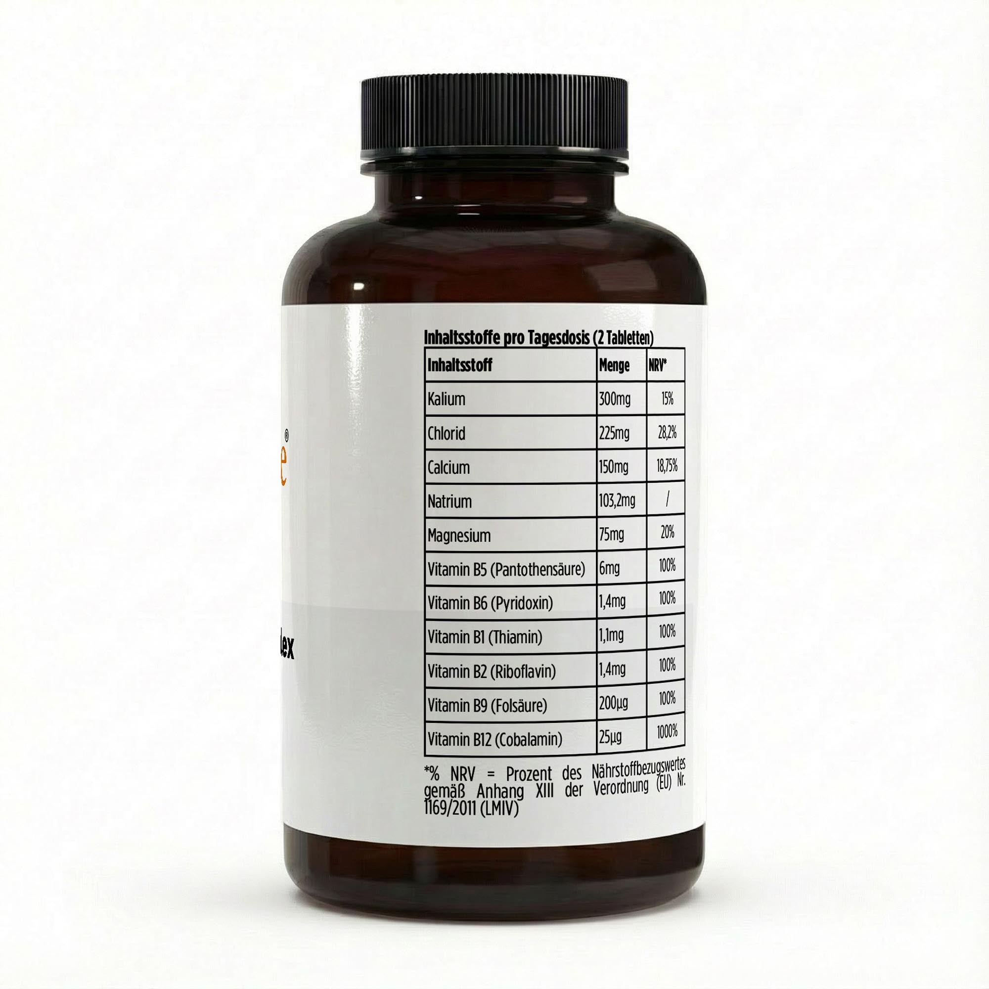 Elektrolyt Tabletten Inhaltsstoffe - Nährwerte mit Elektrolyten und B-Vitamin-Komplex
