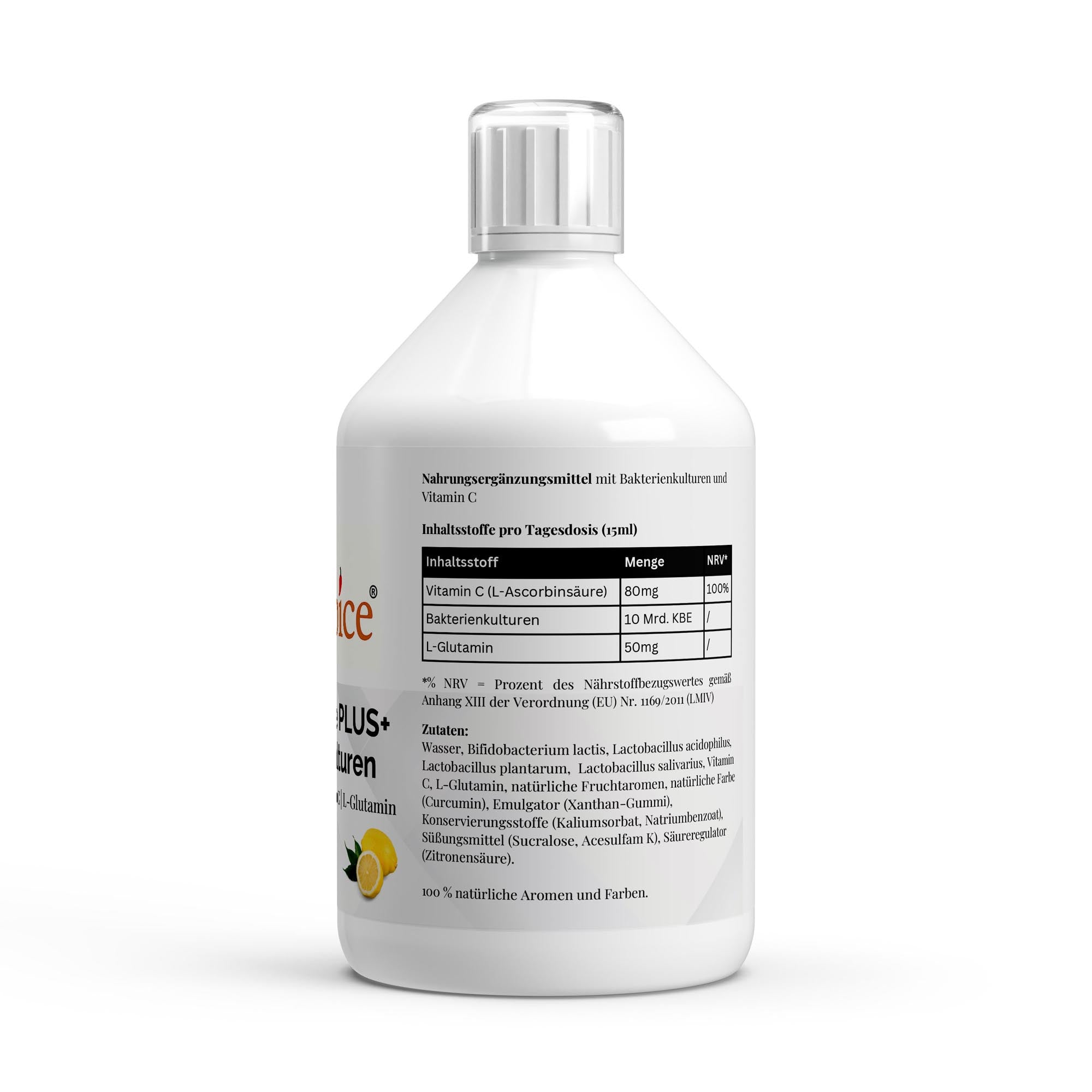 Inhaltsstoffe Vita Balance PLUS+ - Probiotika mit 10 Milliarden KBE pro Shot