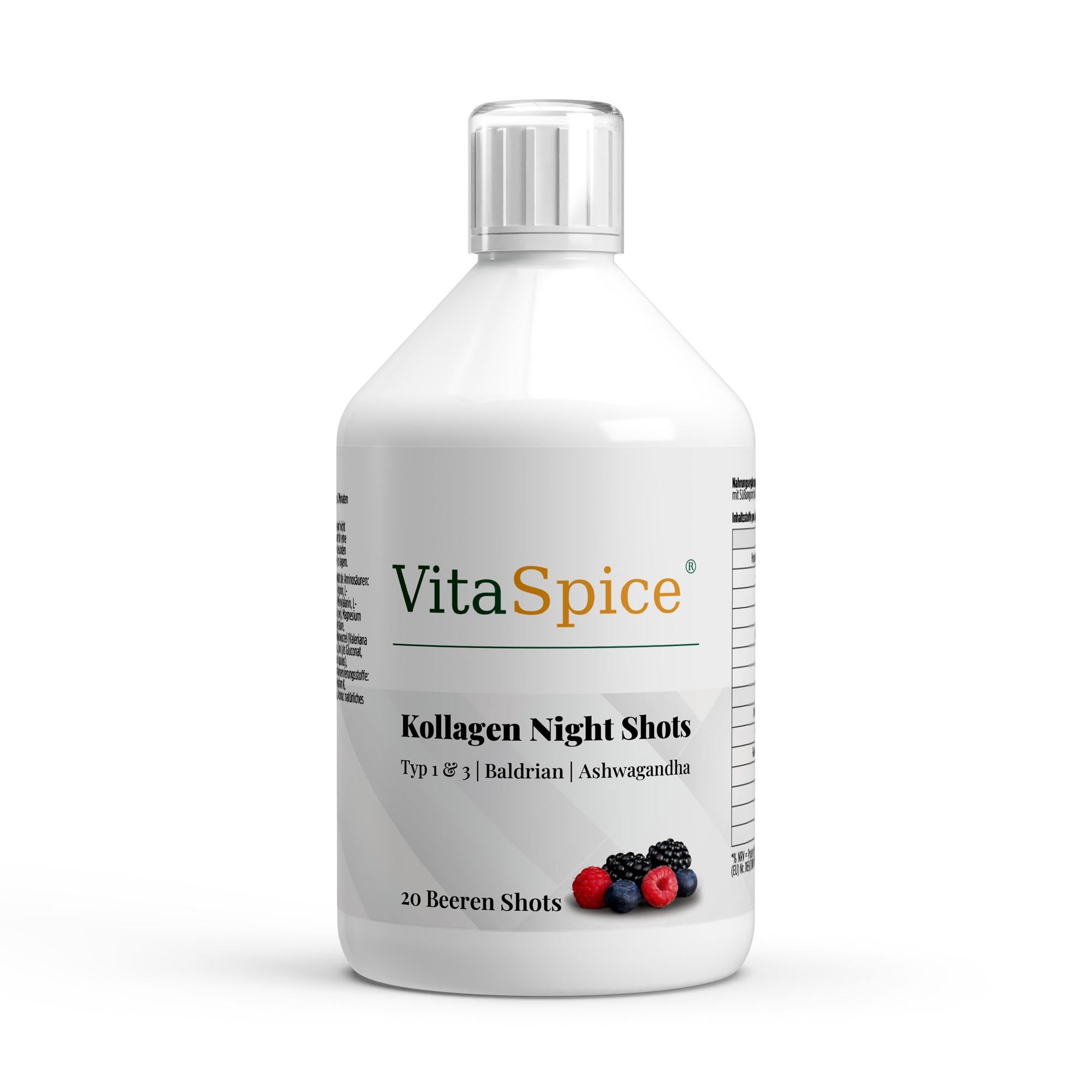 Kollagen Night Plus+ Shots - 500ml (20 Portionen)