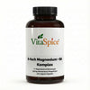 Magnesium 6x Komplex + B6 - 120 vegane Kapseln von VitaSpice - Hochdosiert für Muskeln, Nerven & Energie
