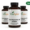 Magnesium 6x Komplex + B6 3er-Pack Bundle - 3 Monate Vorrat mit 15% Mengenrabatt