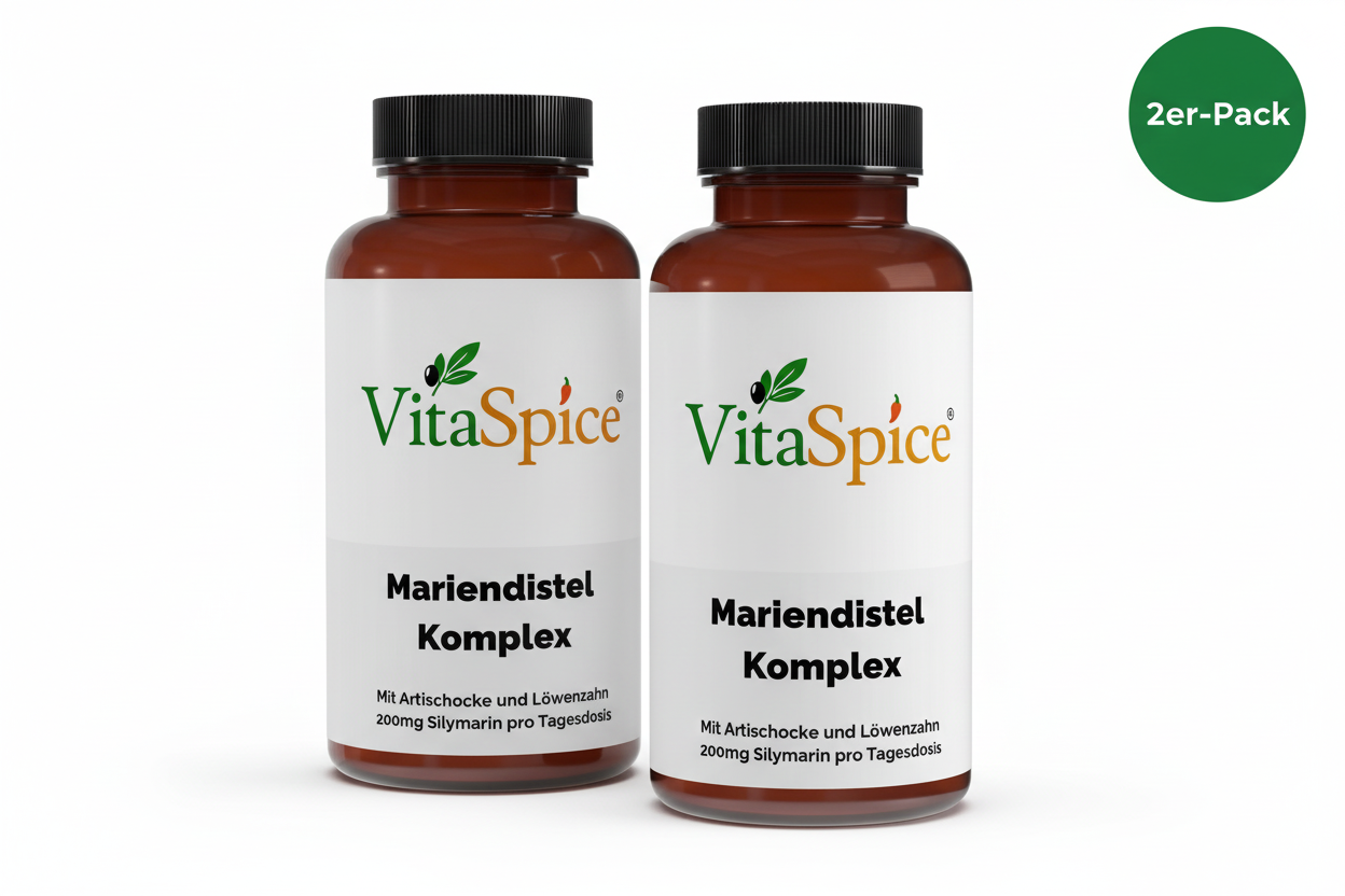 Mariendistel Artischocke Löwenzahn Komplex 2er-Pack Bundle - 2 Monate Vorrat mit 10% Mengenrabatt