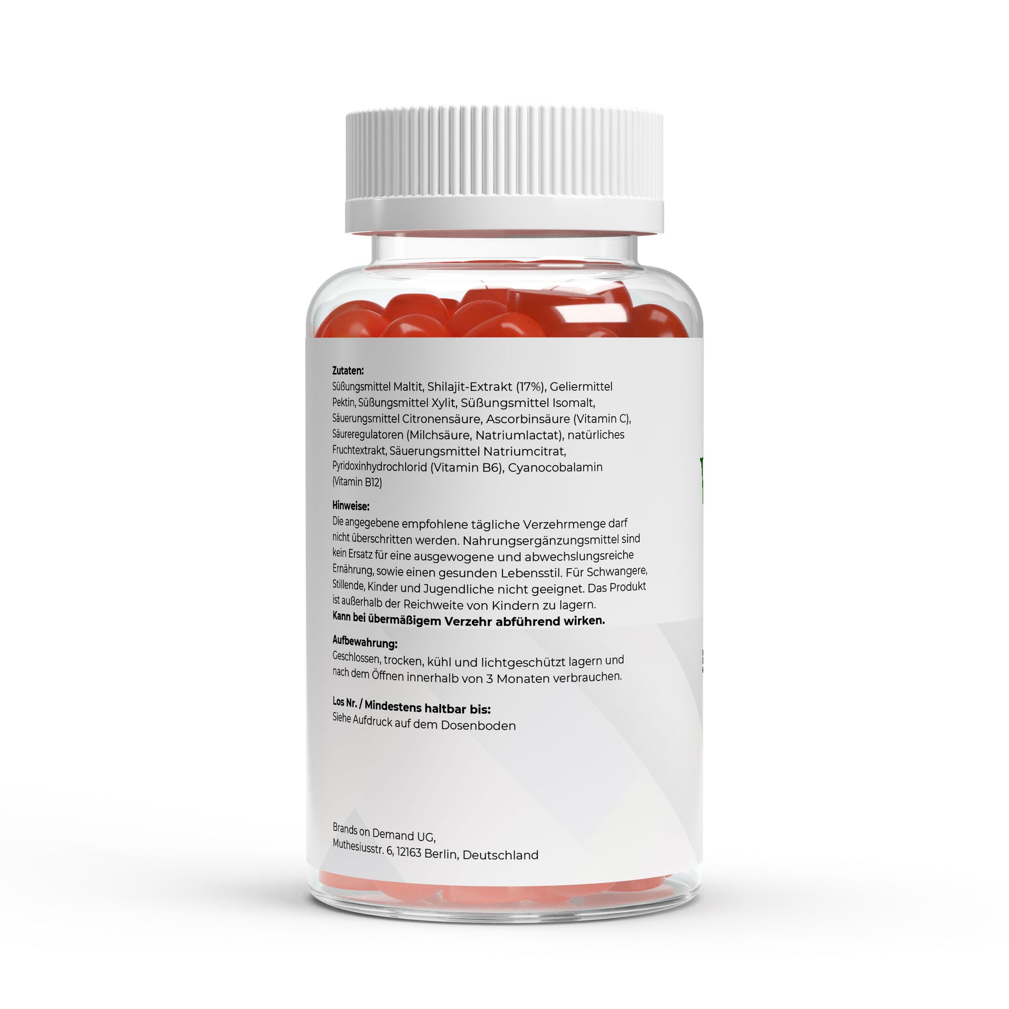 Premium Shilajit Gummies Detail - Vegane Fruchtgummis mit Shilajit und Vitaminen
