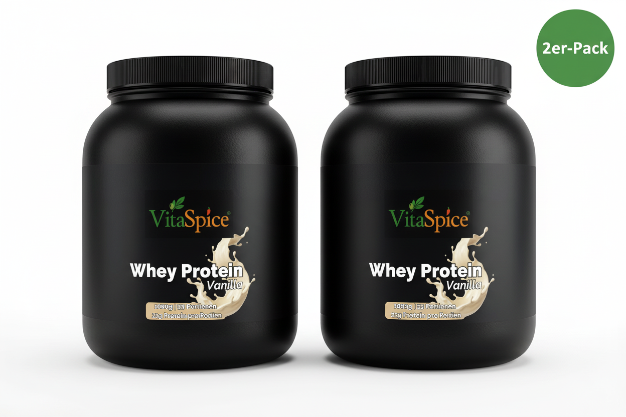 Premium Whey Protein Vanille 2er-Pack Bundle - 2 Monate Vorrat mit 10% Mengenrabatt