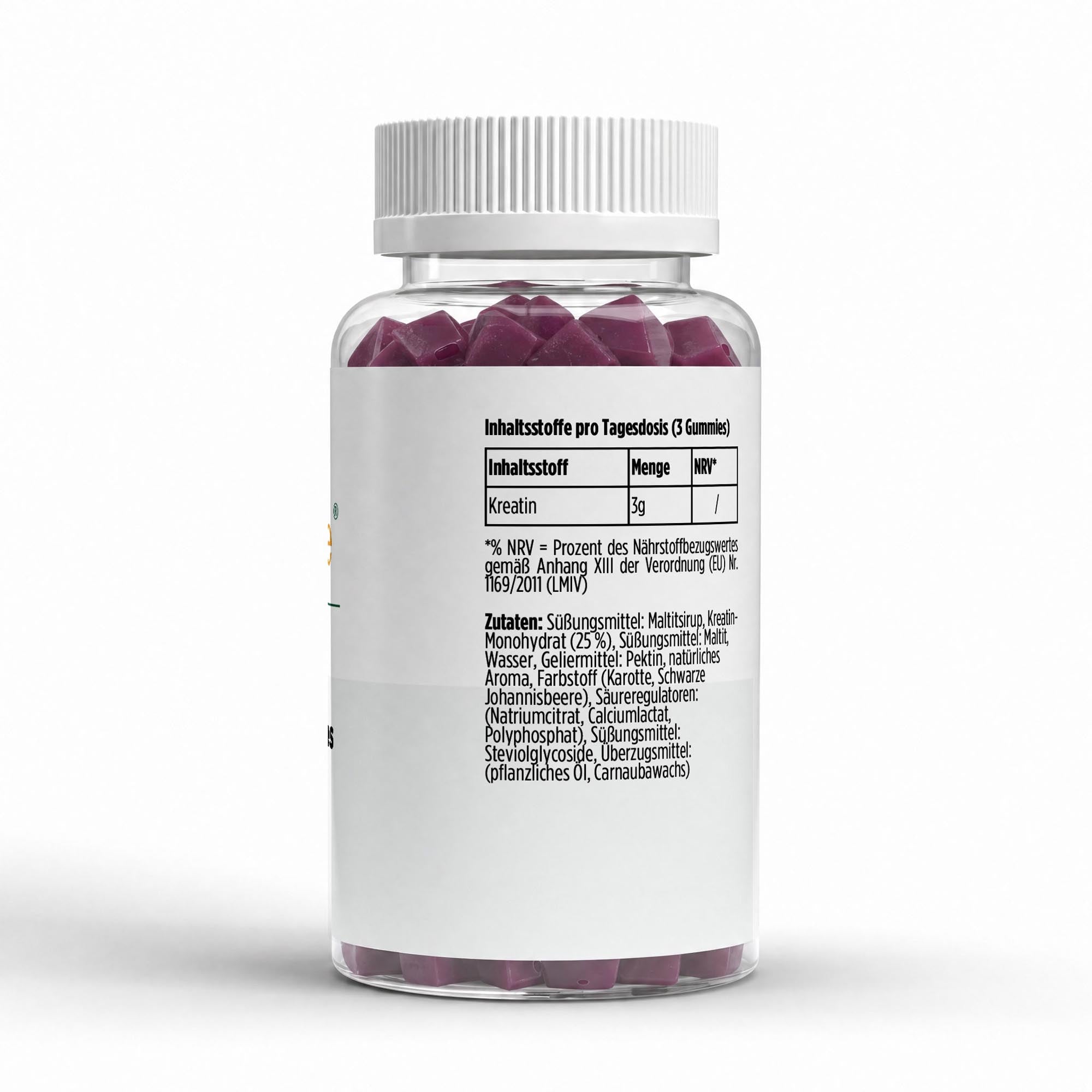VitaSpice Kreatin Gummies Kirsche – 90 Stück, Inhaltsstoffe