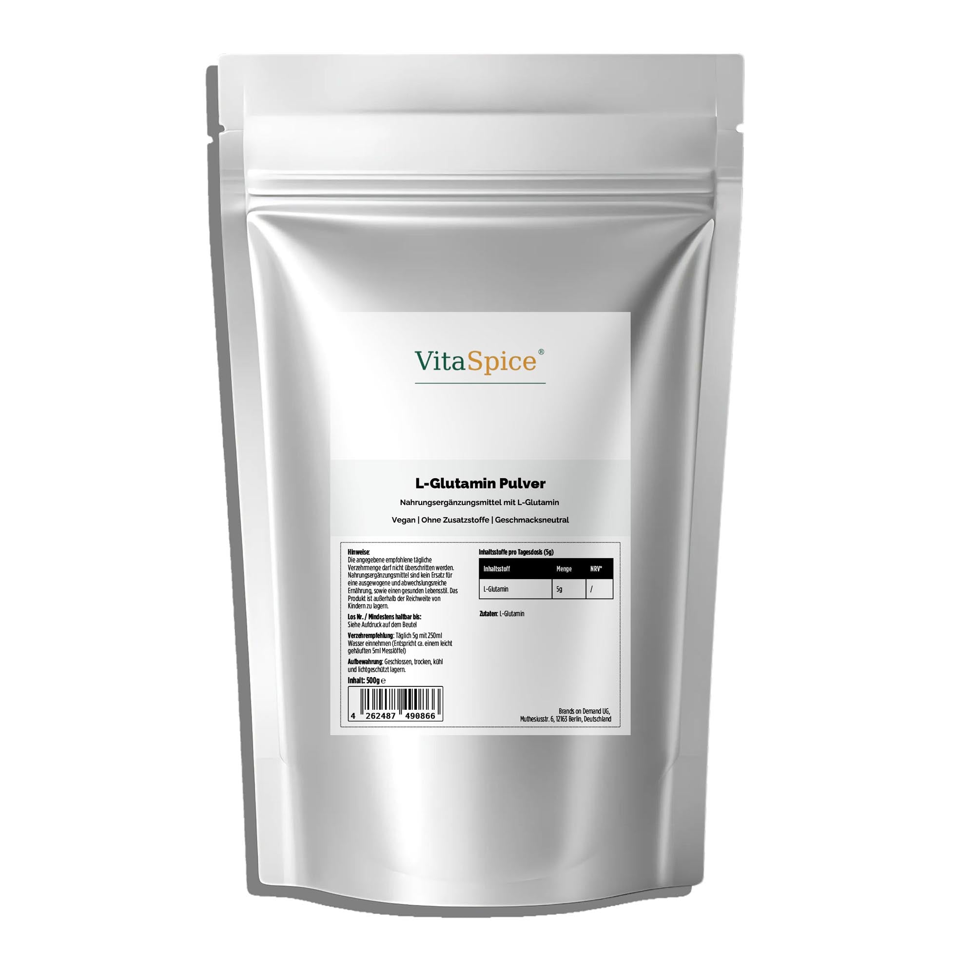 VitaSpice L-Glutamin Pulver – 500g Doypack