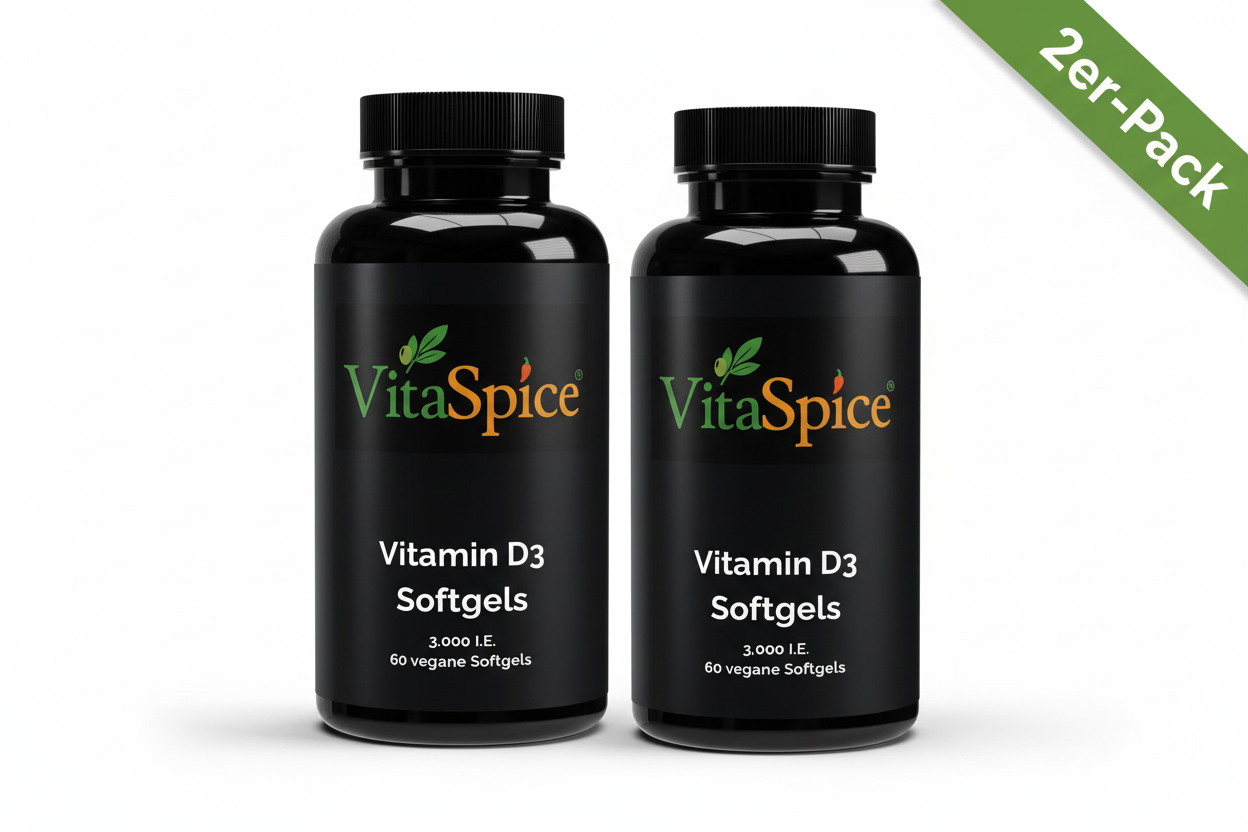 Vitamin D3 3000 IE 2er-Pack Bundle - 2 Monate Vorrat mit 10% Mengenrabatt