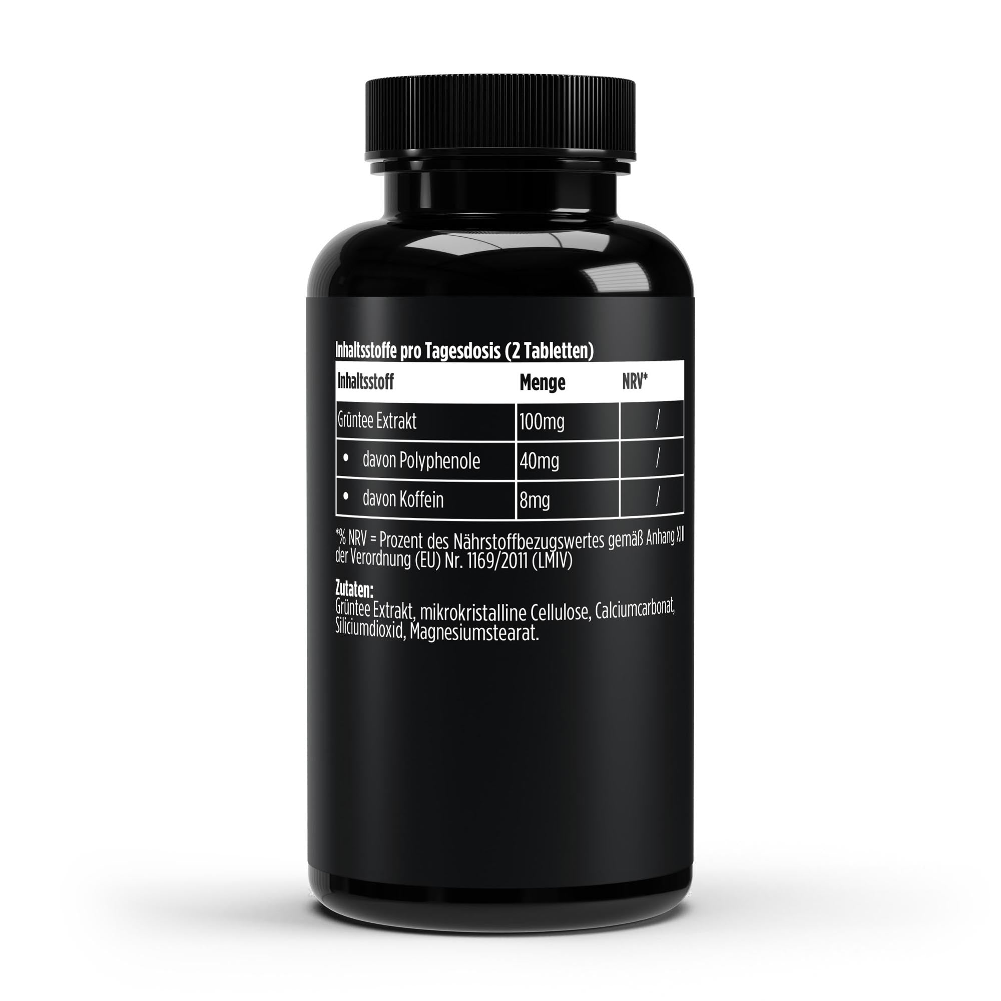 VitaSpice Grüntee Extrakt als hochwertiges Produktfoto; Inhaltsstoffe; konzentrierter grüner Tee-Extrakt für Antioxidantien, Stoffwechsel und mentale Klarheit – vegan und laborgeprüft.