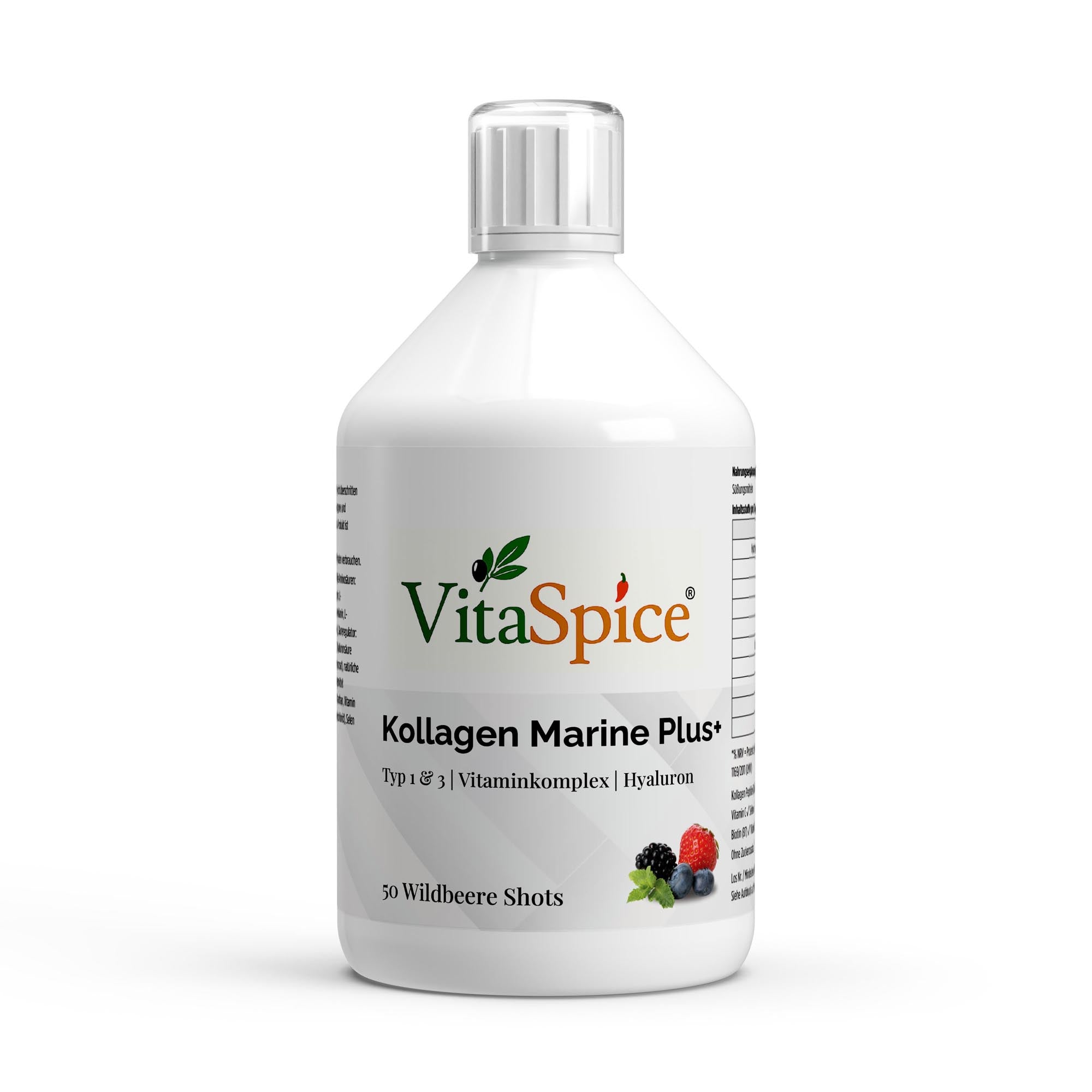 Kollagen Marine Plus Flasche Vorderseite - Marines Kollagen aus Fisch