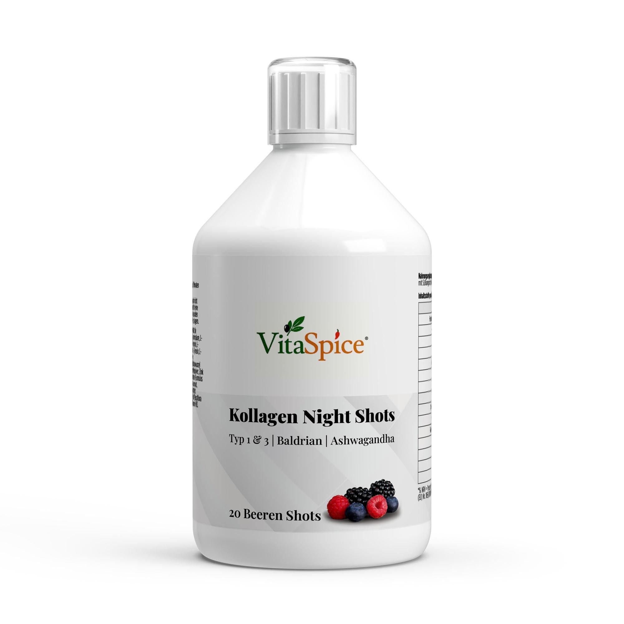 Kollagen Night Plus+ Shots - Beauty Sleep Formel - 500ml (20 Portionen)