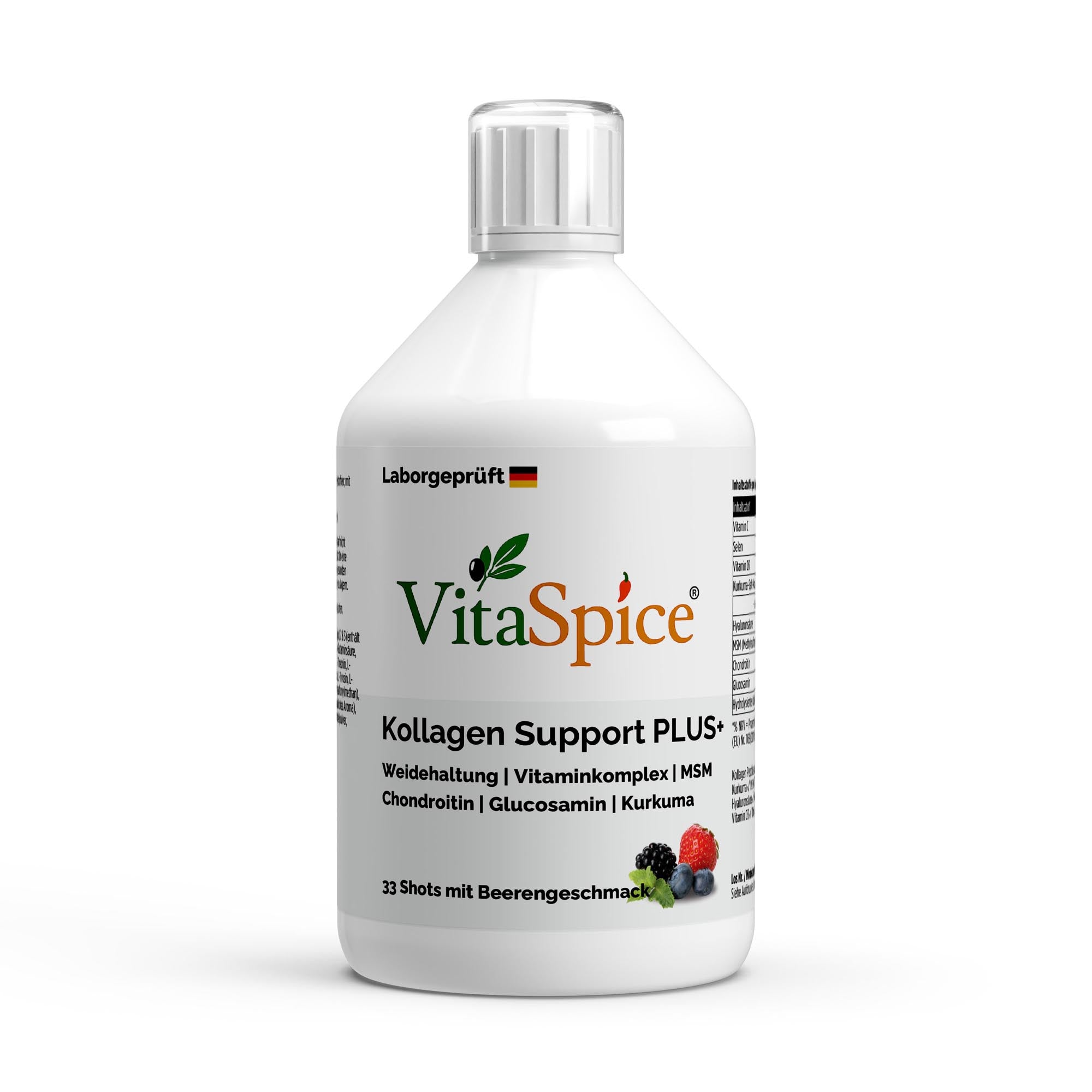 Vitaspice Kollagen Support Plus+ Shots Beerengeschmack