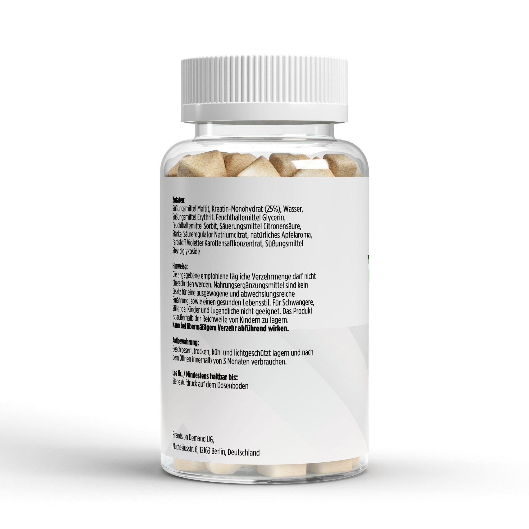 Vitaspice Kreatin Gummies Apfel Geschmack ohne Zucker Vegan 90 Gummies