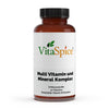 VitaSpice Multi Vitamin und Mineral Komplex als hochwertiges Produktfoto; umfassende Mikronährstoff-Formel für Energie, Immunsystem und tägliche Versorgung – vegan und laborgeprüft