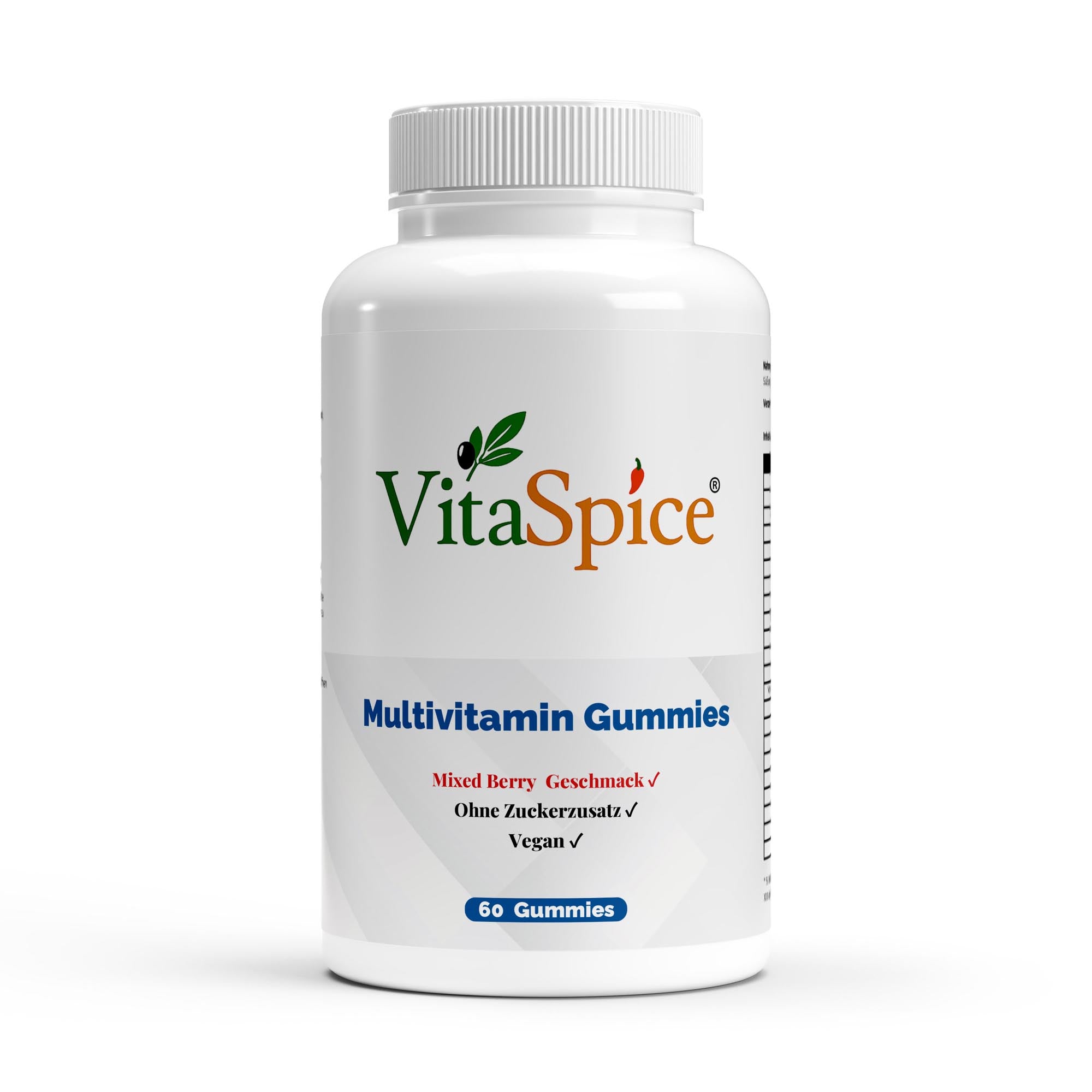 Premium Multivitamin und Mineral Gummies - 60 Fruchtgummis mit allen wichtigen Vitaminen und Mineralstoffen
