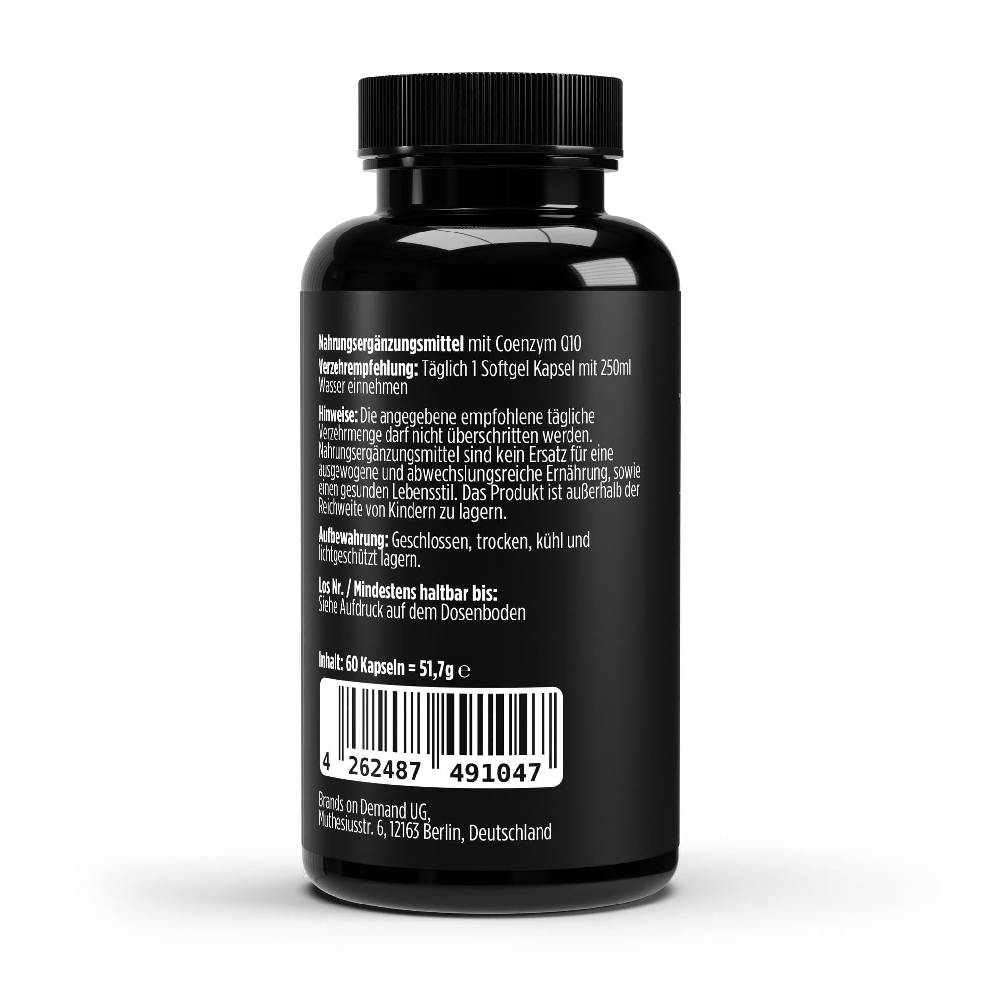 Coenzym Q10 200mg – hochdosiertes Ubiquinon für Energie und Herz – Ansicht 2/3