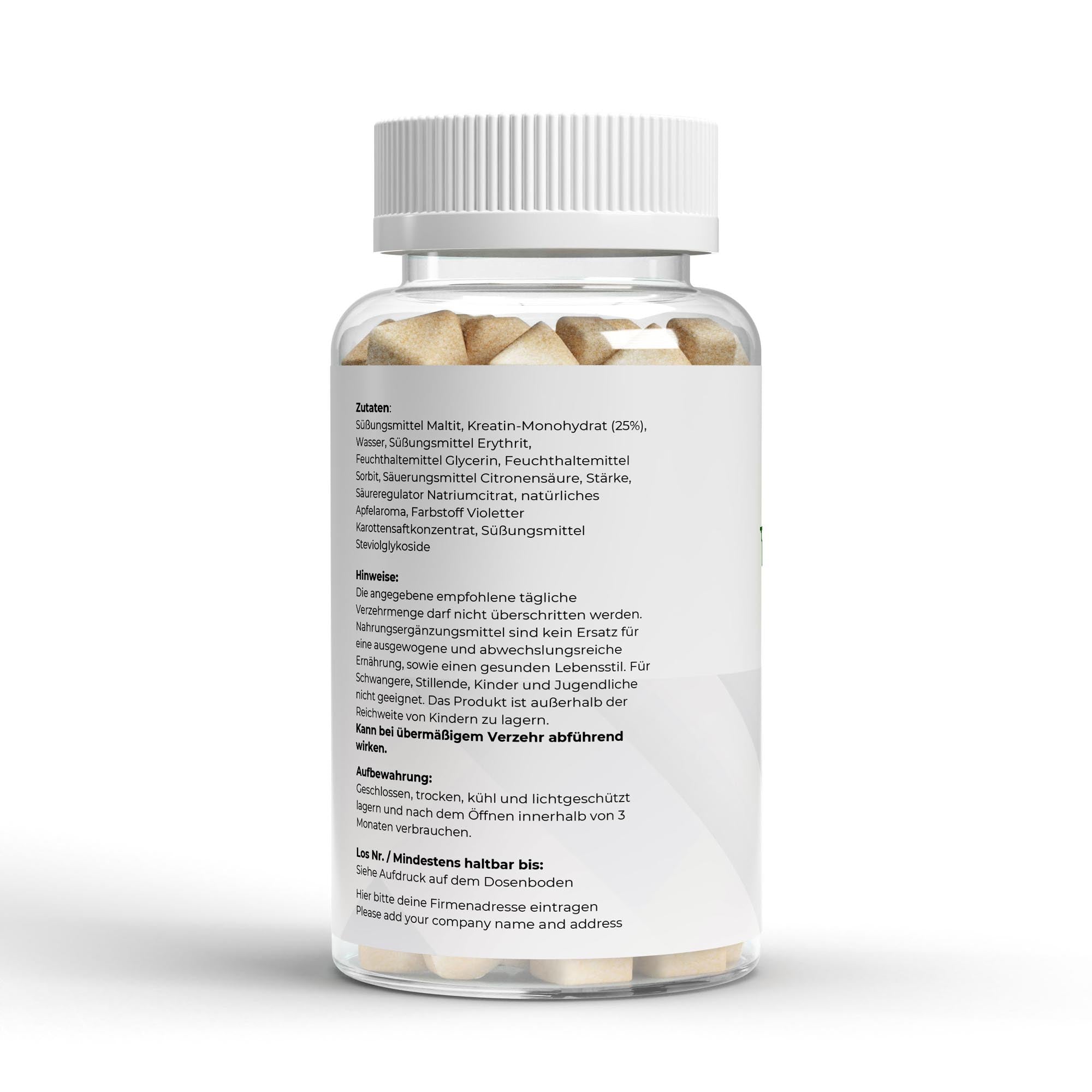 Premium Kreatin Gummies Nahaufnahme - Gummies Detail