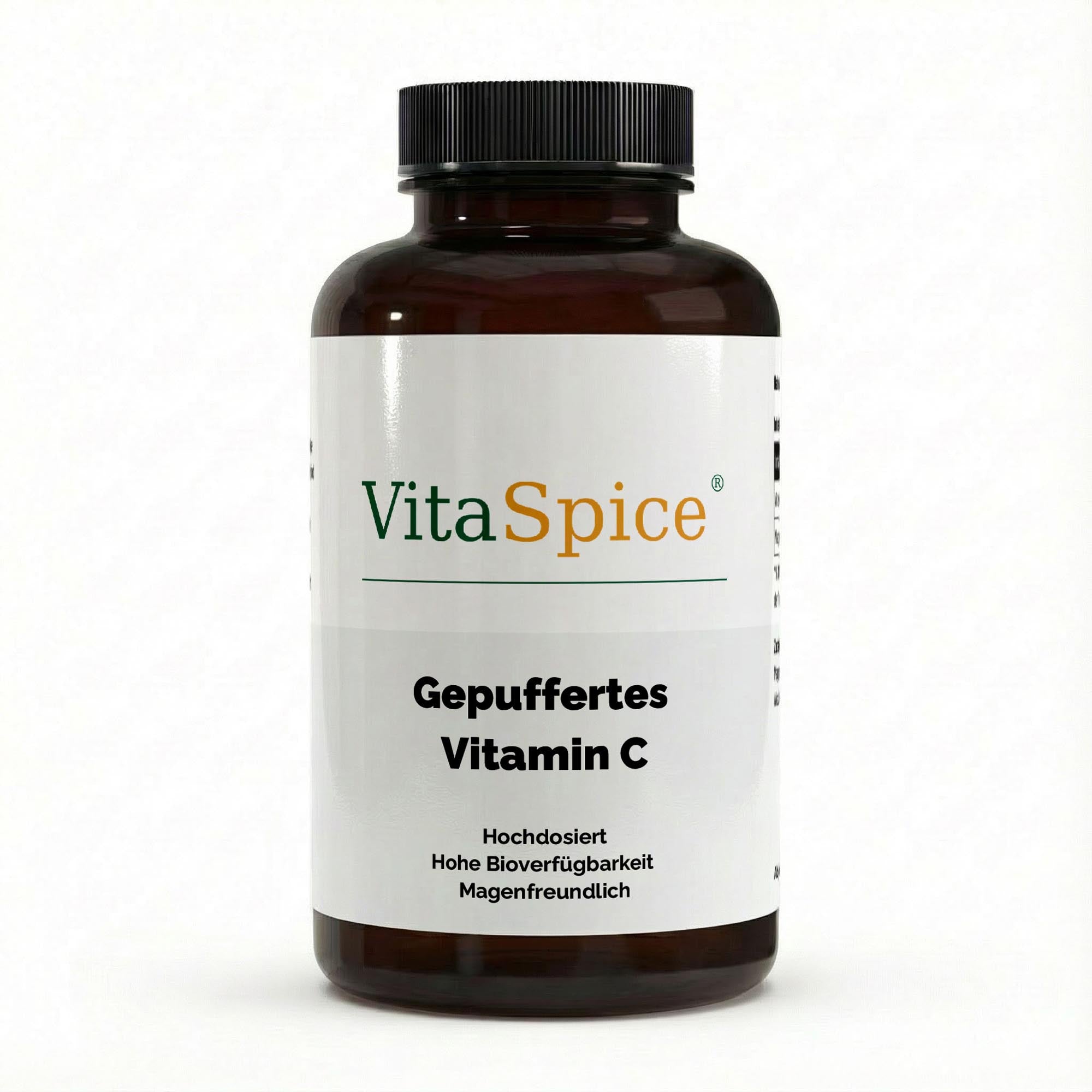 Gepuffertes Vitamin C 500mg + Magnesium – magenschonend für das Immunsystem, vegan – Ansicht 1/3