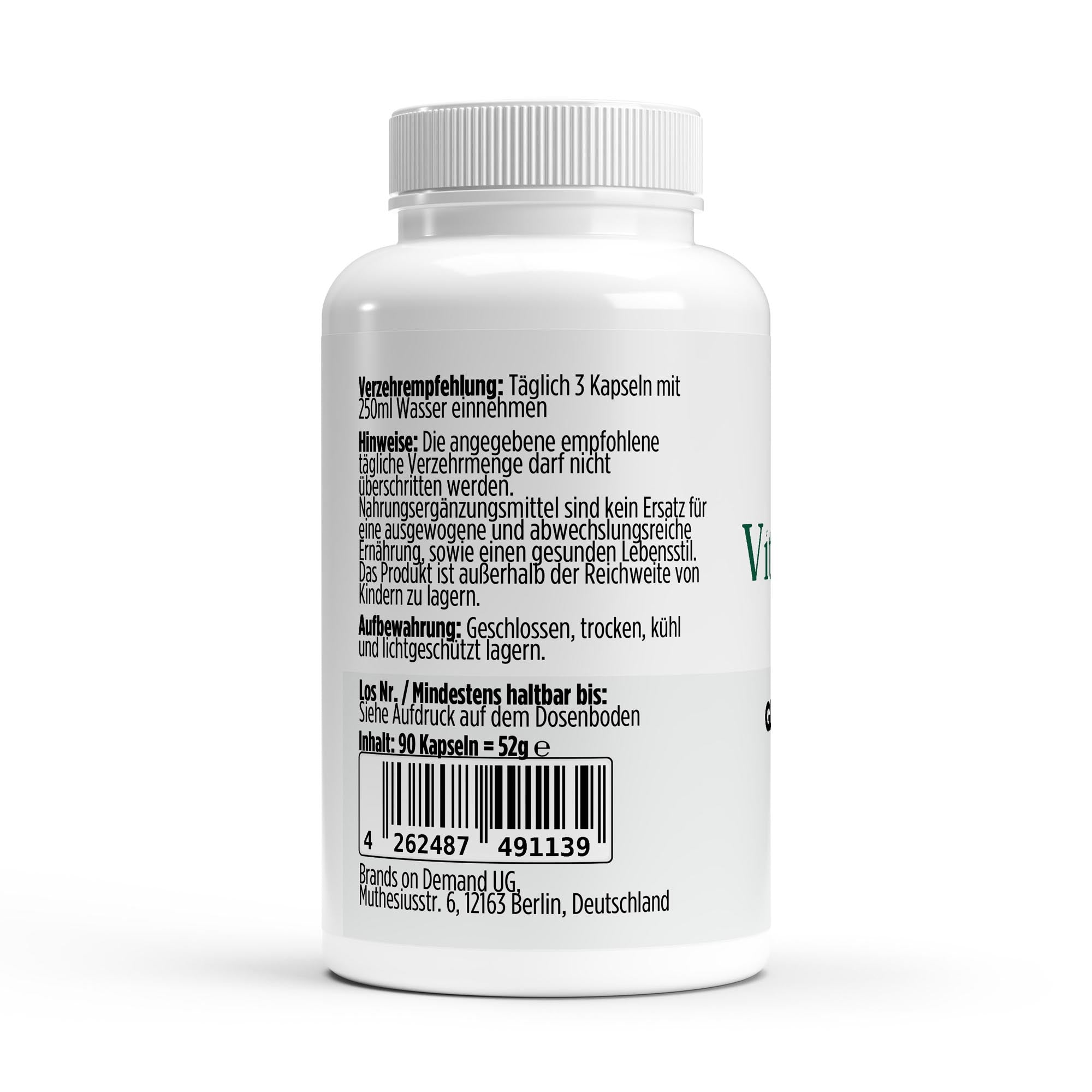 Glucosamin 500mg Kapseln – für Gelenke & Beweglichkeit – Ansicht 3/3