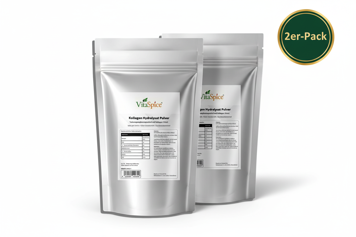 Kollagen Hydrolysat Pulver 2er-Pack Bundle - 2 Monate Vorrat mit 10% Mengenrabatt