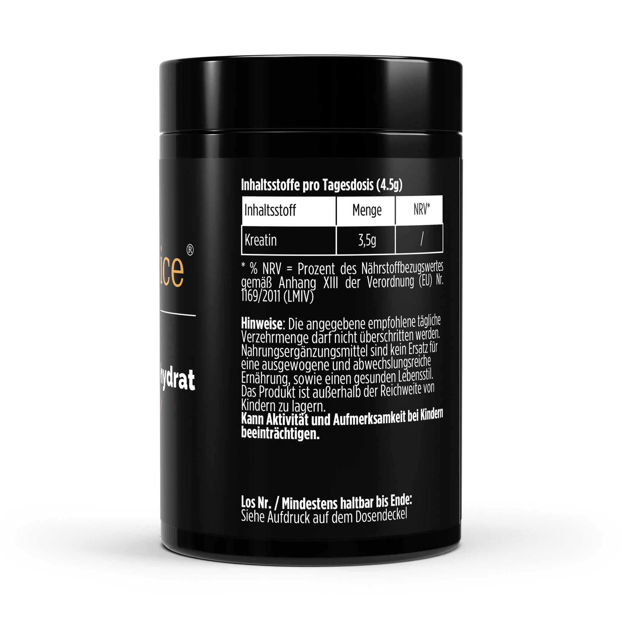 Kreatin Monohydrat Raspberry – reines Creatine Pulver für Kraft & Muskelaufbau – Ansicht 2/3