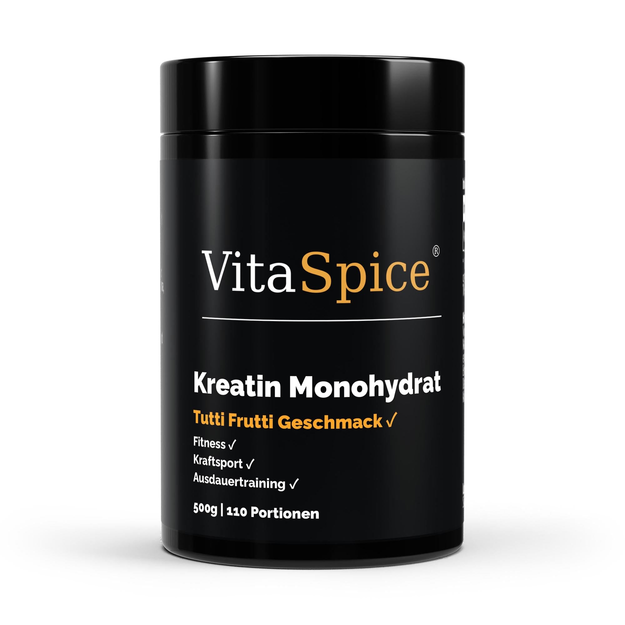 Kreatin Monohydrat Tutti Frutti – reines Creatine Pulver für Kraft & Muskelaufbau – Ansicht 1/3
