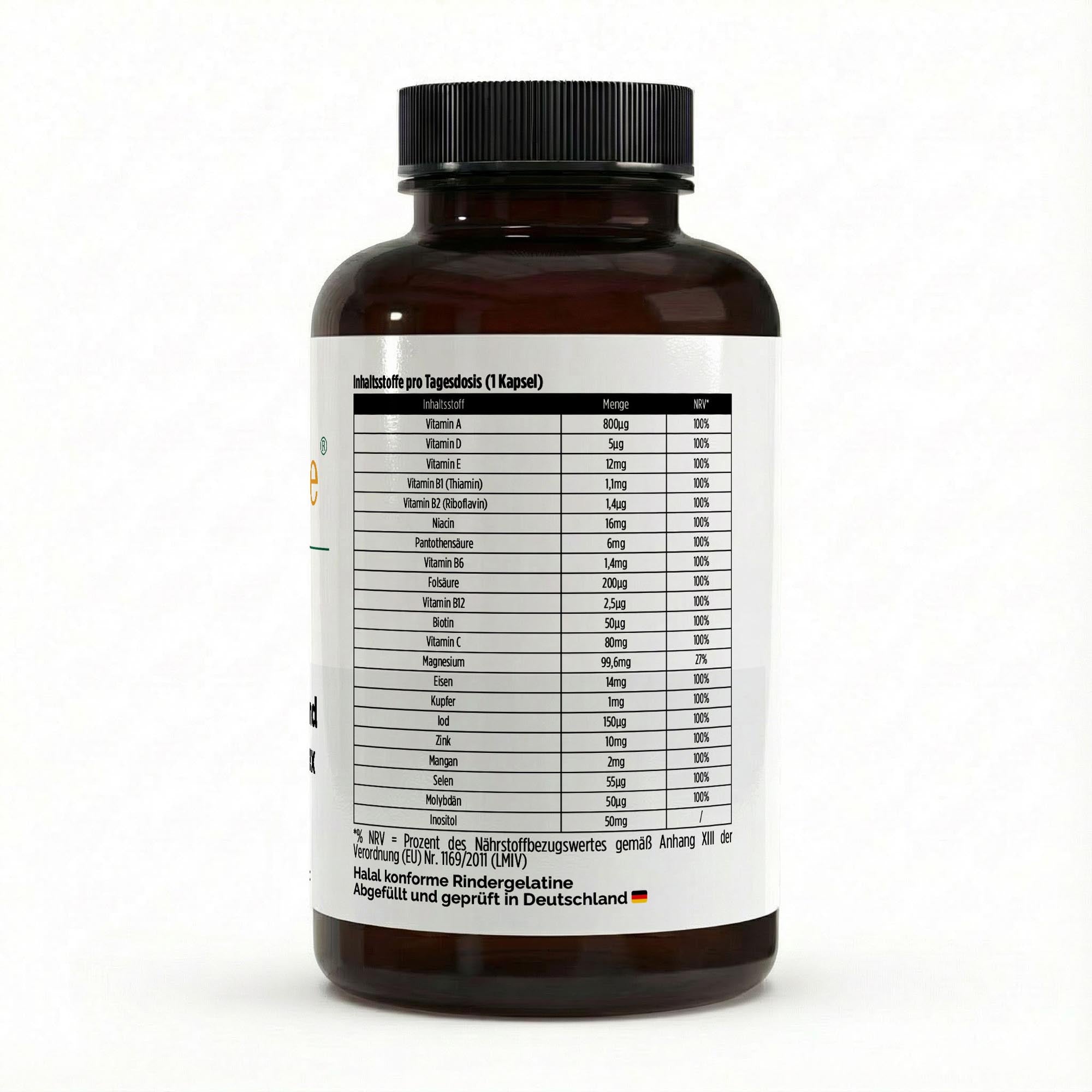 Multi Vitamin und Mineral Komplex – vollständige Tagesversorgung mit Vitaminen & Mineralstoffen – Ansicht 2/3