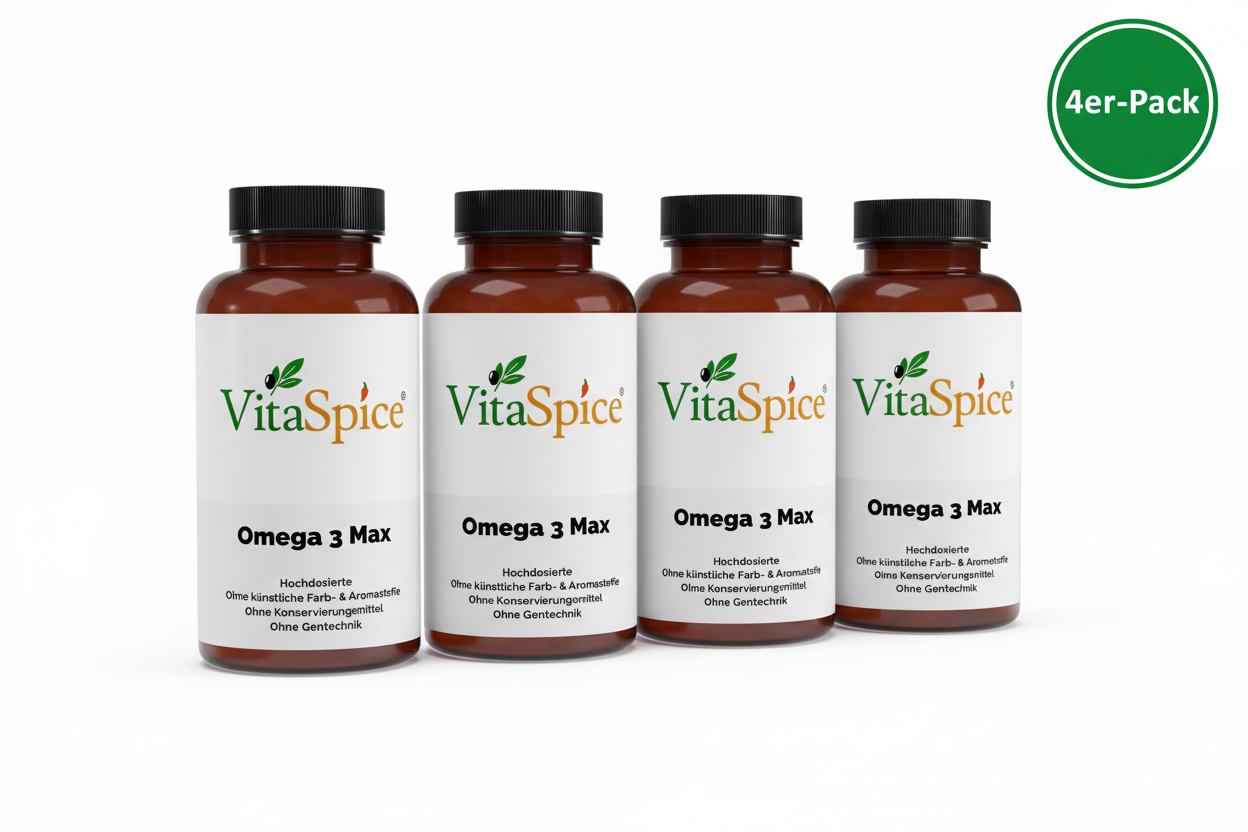 Omega 3 Max 35/25 4er-Pack Bundle - 4 Monate Vorrat mit 20% Mengenrabatt